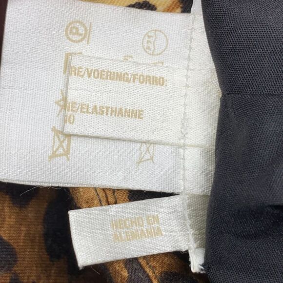 Escada Margaretha Ley Cheetah Zip Front Jacket Blazer Animal Print Size 42 Large - Picture 6 of 11